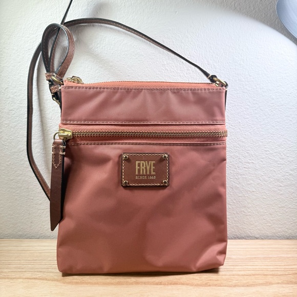 frye ivy mini backpack dusty rose NWT Frye Ivy Nylon Crossbody Bag in Dusty Rose